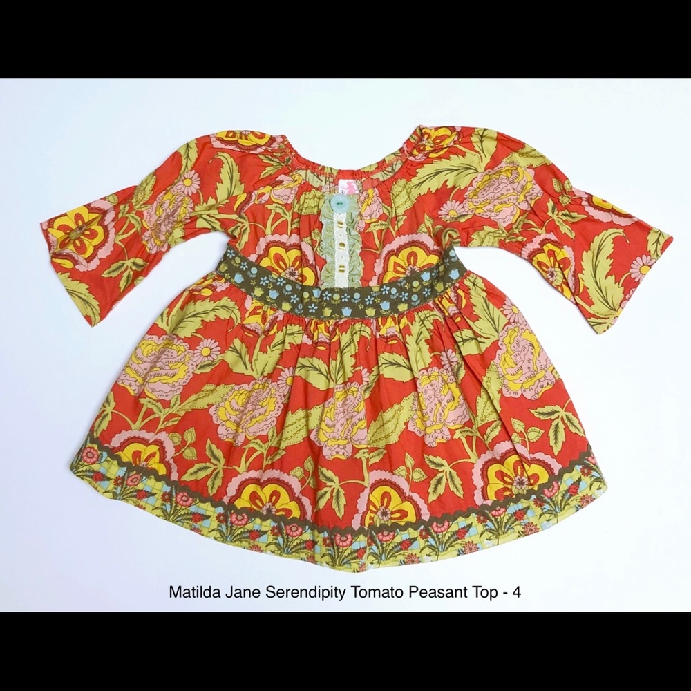 Matilda Jane Serendipity Tomato Peasant Top - 4
